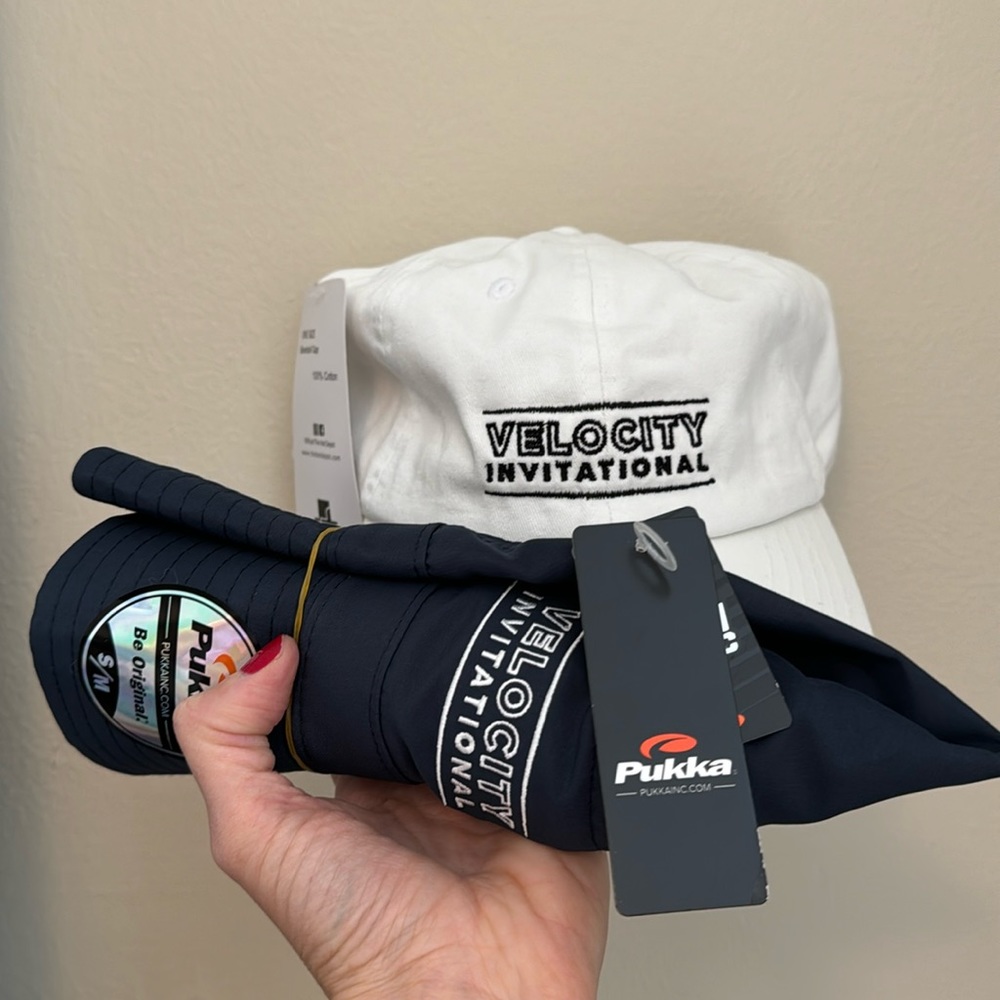 White hat, bucket hat, wine glasses